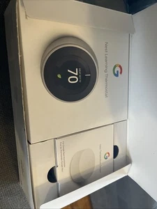 Nest Learning Thermostat + 2 Nest Temperature Sensors Open Box BH1252-US 2 - Picture 1 of 9