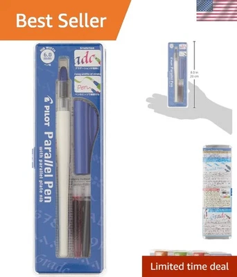 Juego de bolígrafos de caligrafía artísticos de 4 piezas - plumín tamaños de 1,5 a 6,0 mm con 8 cartuchos Foto 1 de 4