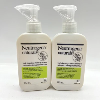 2x Desmaquillante Neutrogena Naturals Fresh Cleansing 6oz con bomba descontinuado Foto 1 de 4