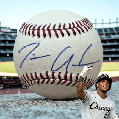 Tim Anderson Signed Auto Autograph ROMLB Baseball Miami Marlins White Sox - Image 1 of 4