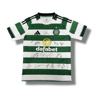 Squad Signed CELTIC FC 2025/26 Football Home Shirt Brand New - COA & Photo Proof - Picture 1 of 10