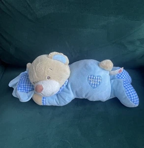 Keel Toys Babys erster Bär blau liegender Teddybär Stofftier Plüsch Bettdecke - Bild 1 von 4