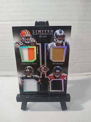 2014 Limited Partnerships Quad /25 Devonta Freeman Archer  West Mason Rookie RC - Image 1 of 4