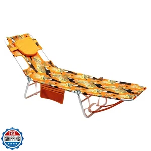 SUNNYFEEL Lounge Beach Chair for Adults with Face Hole, Backpack  - Picture 1 of 5