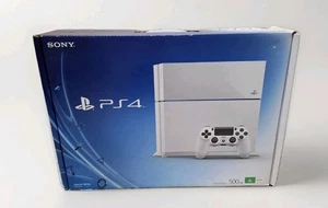 Sony PlayStation 4 Console Glacier White 500GB with Controller & Cables – Tested - Picture 1 of 2