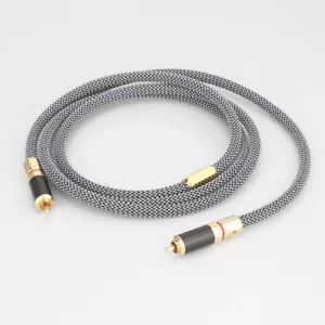1 pieza Cable Coaxial Digital Enchapado en Plata OCC de Alta Calidad Cable HIFI Audio RCA - Imagen 1 de 12