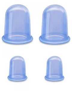 Silicone Cupping Therapy Cups Set - Anti Cellulite Silicone Vacuum Massage Cups - Picture 1 of 7