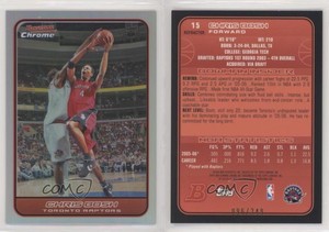 2006-07 Bowman Draft Picks & Stars Chrome Refractor /249 Chris Bosh #15 HOF