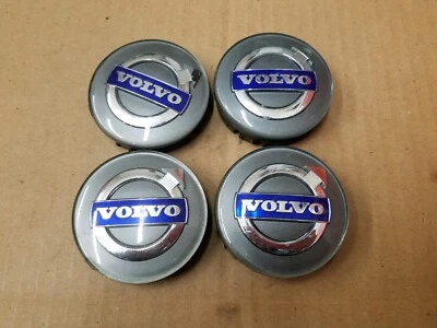 Volvo OEM 2003-2017 C70 S40 S60 S80 V40 V50 V60 V70 Set Gray Center Cap 30666913 - Image 1 of 2