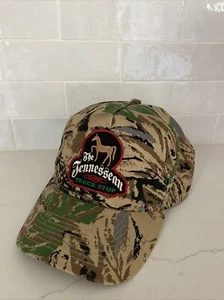 The Tennessean Truck Stop Truckers Hat Adjustable Snapback Red Black Horse Logo - Picture 1 of 4
