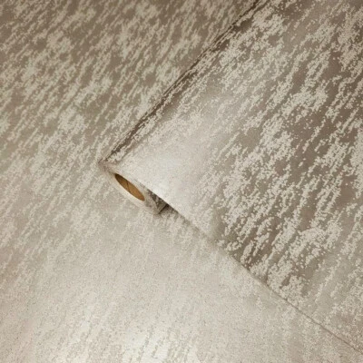 Modern glassbeads wallpaper tan metallic glass beads textured glitter embossed - Image 1 of 4