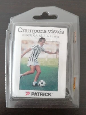 Football Anciens Crampons Vissés Vintage Patrick Neuf Emballage origine Platini - Photo 1/2