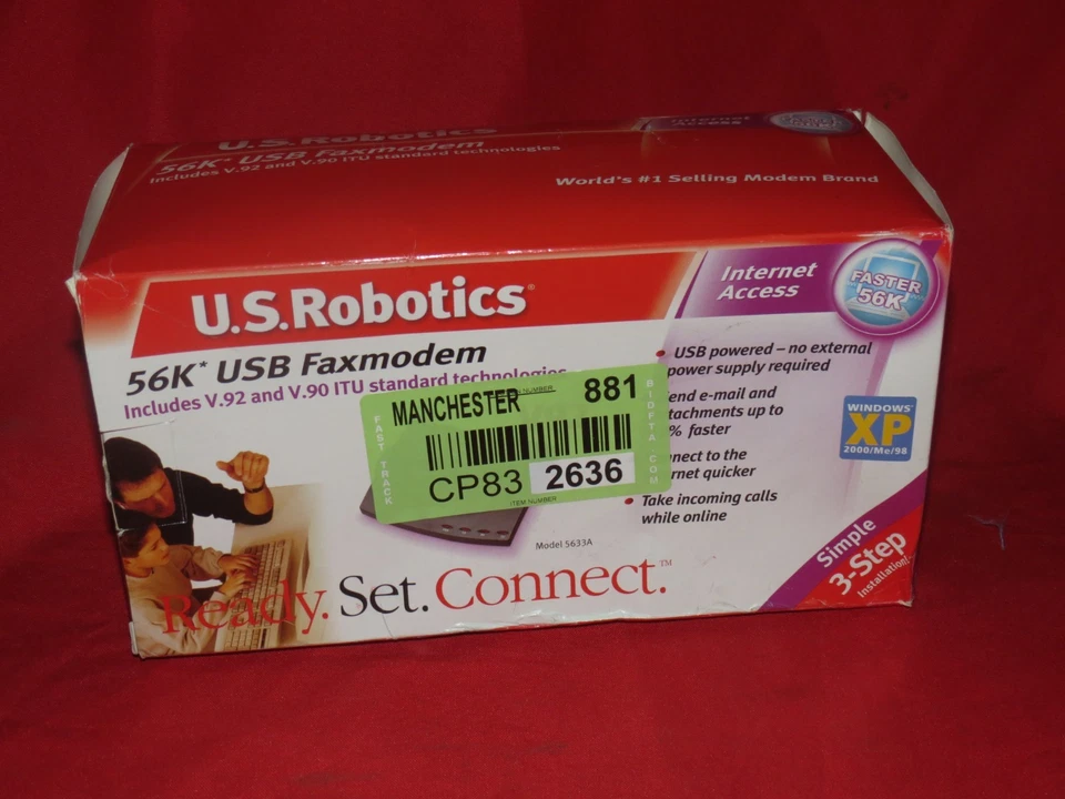 U.S. ROBOTICS USR5633A 56K USB Faxmodem - Image 1 of 2