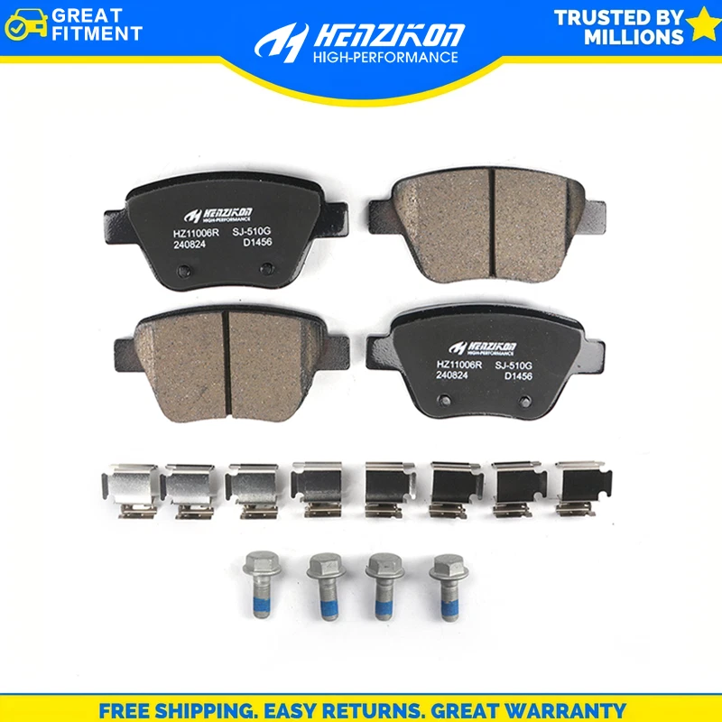 Pastillas de freno traseras de cerámica para Audi A3 Quattro Volkswagen Beetle Eos Golf GTI Jetta Foto 1 de 1