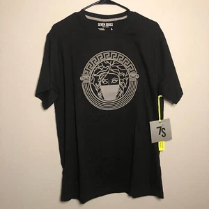 Camiseta Seven Souls Negra con Gris Gráfica Talla LG - Imagen 1 de 5
