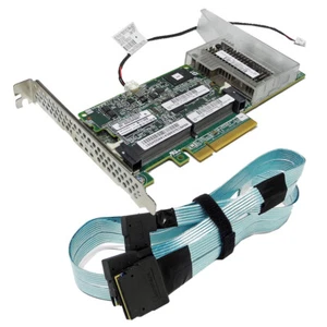 HP Smart Array P440 12Gb SAS RAID Controller 4GB FBWC 749797-001 + SAS Kabel - Bild 1 von 4
