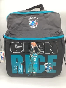 Vintage Charlotte Hornets NBA Champ Glen "G-Money" Rice Rucksack Neu mit Etikett - Bild 1 von 5