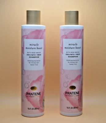 Lote de 2 champú Pantene Miracle Moisture Boost 16 fl oz ea Foto 1 de 2