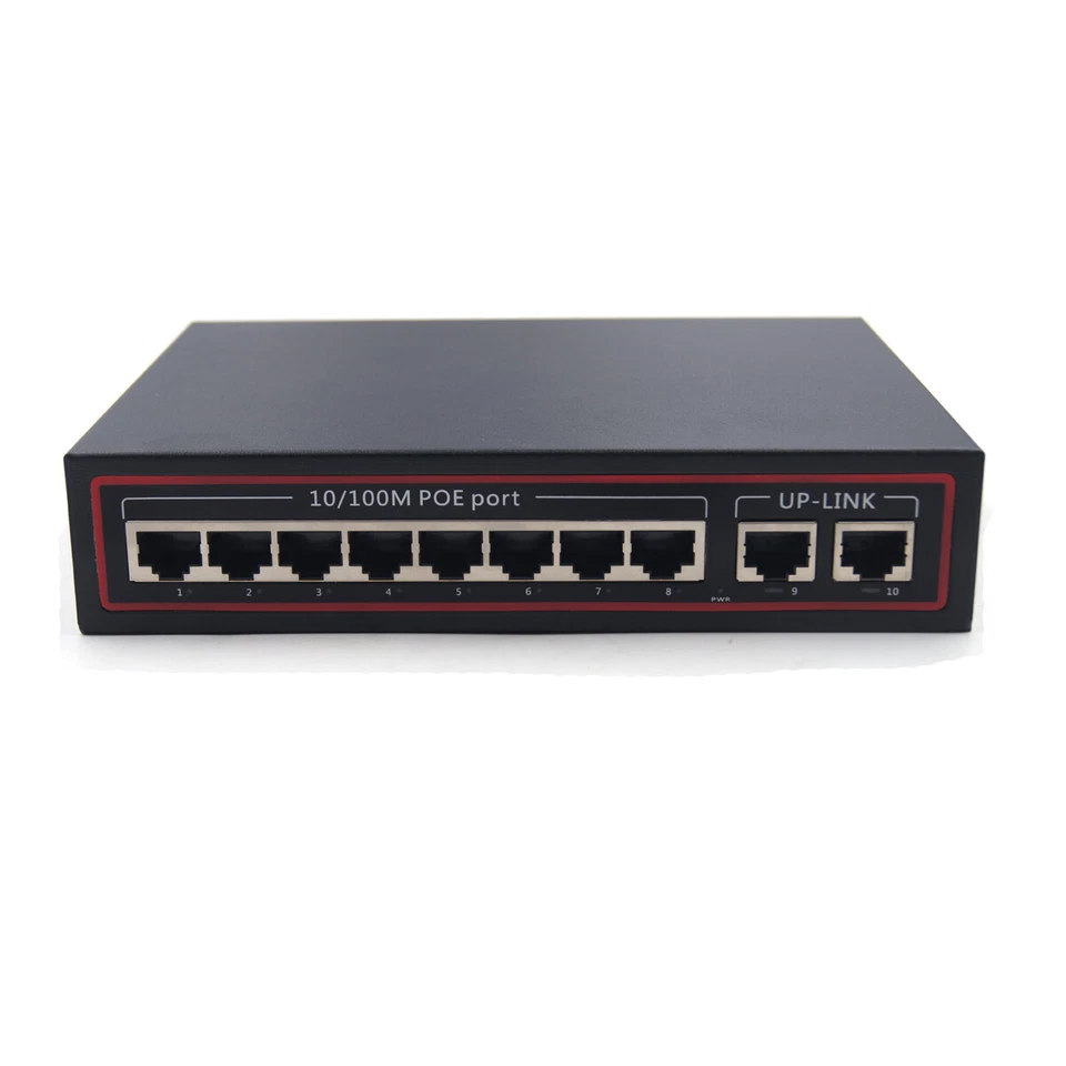 8 Port POE Networking Ethernet Switch Power Over Ethernet for IP Cameras NVR - Image 1 of 4