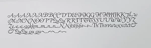 New Letterpress Type - 18 Point Goudy Cursive - Picture 1 of 6