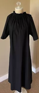 Maxi Vestido EMILY JOUBERT MUJER Lujo Reunido Cuello Calado Cómodo Fácil M L Negro - Imagen 1 de 7