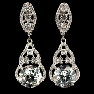 Verano 925 Pendientes Plata Redondo Topacio 10mm Gema Natural Joyería - Imagen 1 de 14
