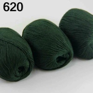 Sale Luxurious Soft 3x50g Mongolian 100%Cashmere Hand Knit Wool Crochet Yarn 20 - Picture 1 of 4