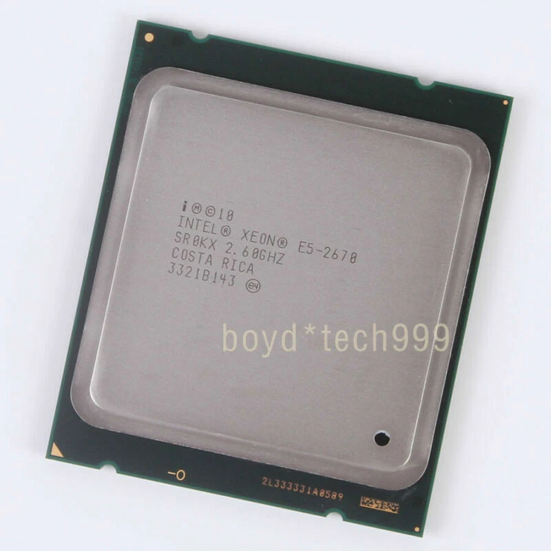 Intel Xeon E5-2670 CPU 2.6GHz Eight Core LGA 2011 Processor SR0H8 SR0KX - Image 1 of 1