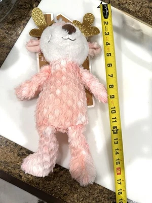 NWT Super Cute Reindeer Pink Dog Toy - Image 1 of 4