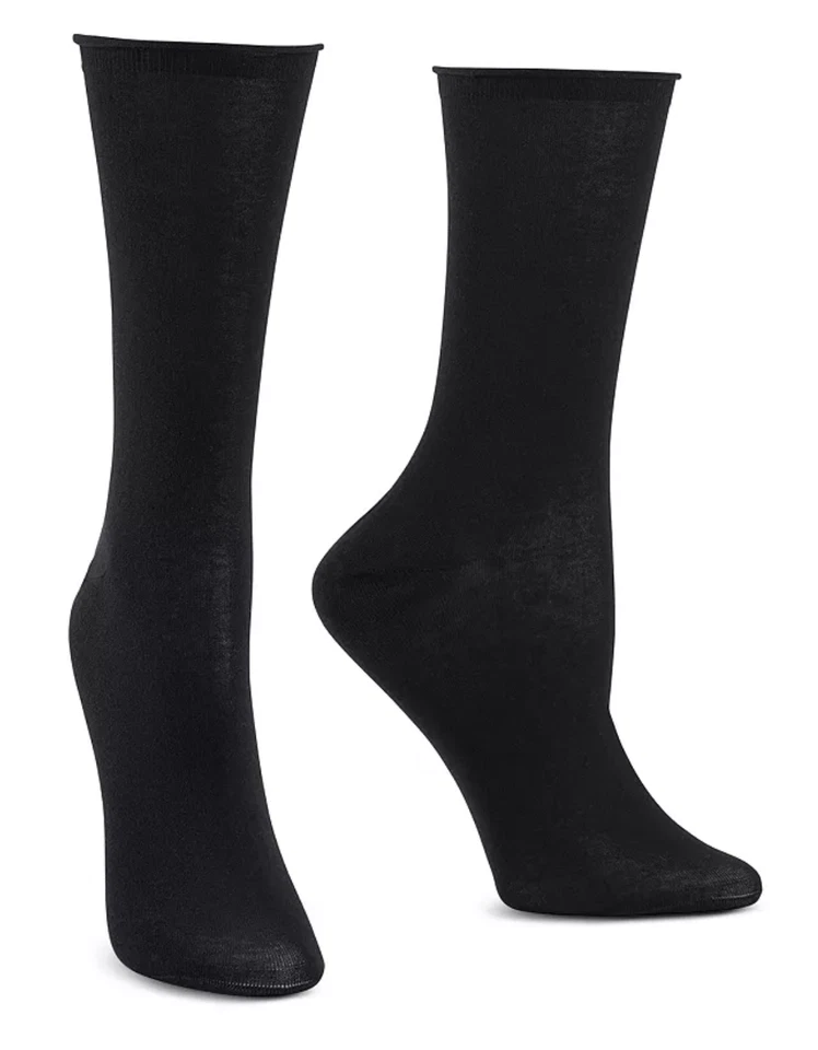 Paquete de 3 calcetines para mujer HUE Superlite Cew talla única negros Foto 1 de 1