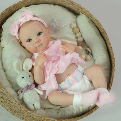 Reborn Baby Dolls Silicone Full Body 20 Inch Waterproof Realistic Newborn Baby - Image 1 of 4