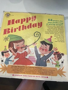 Happy Birthday 15 Games For Any Gathering Of Young People Vintage Vinyl - Picture 1 of 3