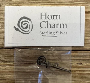 Shepherd's Bush HORN CHARM Sterling Silver Charm for Cross Stitch RARE HTF - Picture 1 of 3