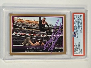 UNDERTAKER 2015 Topps WWE #109 Wrestlemania Bronze Autograph PSA DNA 10 Auto - Picture 1 of 2