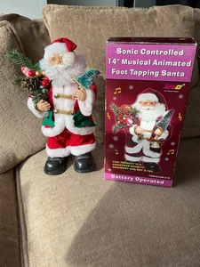 Vintage singender Weihnachtsmann Fußklopfbewegung - Bild 1 von 13