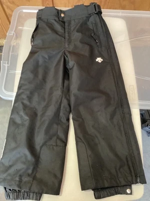 Pantalones de esquí para nieve Descente Juniors talla 6 negros con cremallera lateral al aire libre Foto 1 de 4