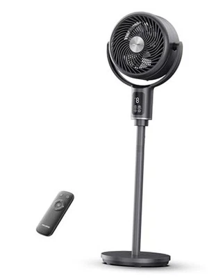  AeroFan, Pedestal Fan for Bedroom – Standing Fan Grey Premium with DC Motor - Image 1 of 4