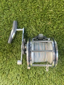 Vintage Mitchell Riptide 4/0 GL Model Chrome Trolling Fishing Reel With Line 🎣 - Picture 1 of 6