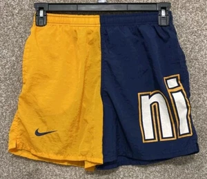 Vintage 90s Nike BOYS Large 14-16 Colorblock Lined Swin Trunks Shorts Mens Small - Picture 1 of 16