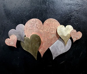 Metal Wall Art Heart Cloud #1572 Steampunk Housewarming Décor Wedding Christmas - Picture 1 of 11