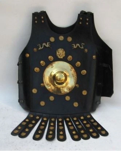 REPRODUÇÃO FANTASIA COLECIONÁVEL JAQUETA ARMADURA COURO ROMANO PRESENTE ITEM ESPARTANO - Imagem 1 de 1