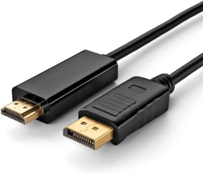 6ft Display Port DP to HDMI Cable Cord Adapter Converter Video HDTV 1080P 60Hz