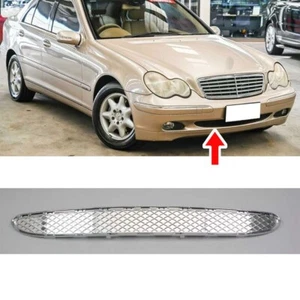 Chrome Fits 2003-2007 Mercedes Benz W203 Sedan C230 Front Bumper Lower Grille - Picture 1 of 4