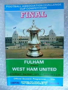 1975 FA Cup FINAL FULHAM v WEST HAM UNITED, 3rd May (ORG*,EXC - Picture 1 of 2