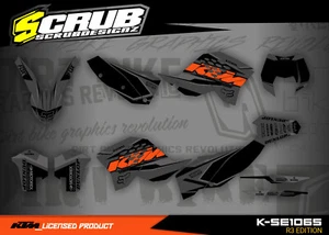 KTM Dekor EXC 125 200 250 300 400 450 530R 2008 2009 2010 2011 Aufkleber SCRUB - Bild 1 von 14