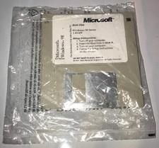 NEW Sealed Unused Microsoft Windows 98 - BOOT UP DISK - 3.5" Floppy X03-66930