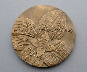 Medaglia francese. Floralies International Parigi 1969. Fiori. Di Christiane Idoux. - Foto 1 di 2