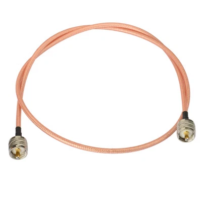 RG400 UHF Male PL259 to UHF Male Plug MIL Double Shield Coax PICK LENGTH RF Lot - Image 1 of 4