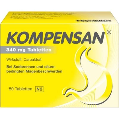 KENVUE GERMANY GMBH (CHC) KOMPENSAN Tabletten 340 mg 50 St PZN 02416615