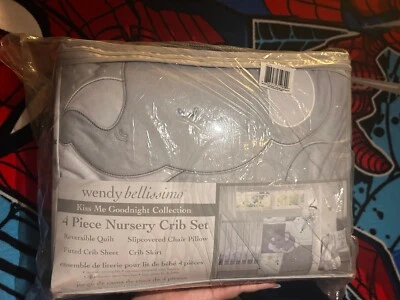 Wendy Bellissimo Juego de 4 Cuna Infantil Elefante Foto 1 de 4